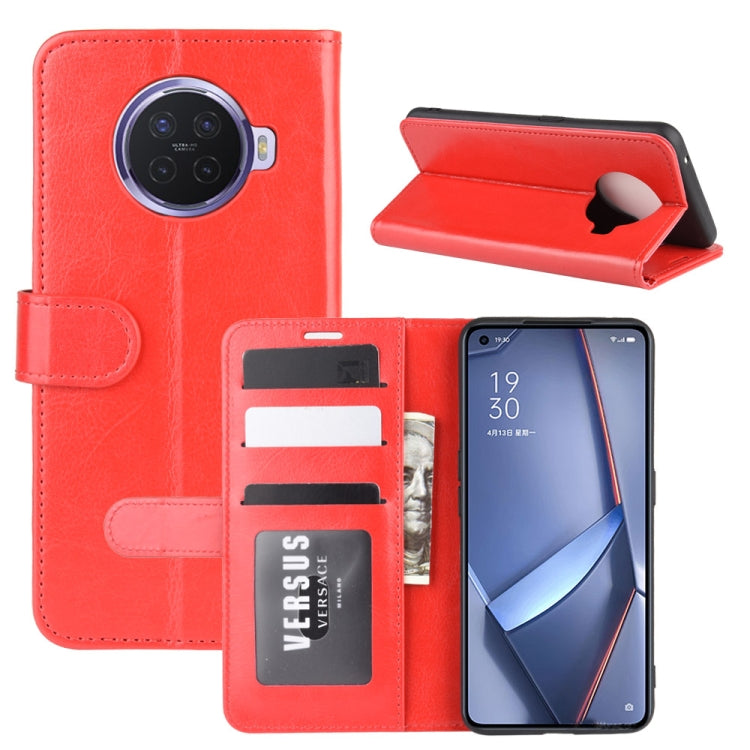 For OPPO ACE 2 R64 Texture Single Horizontal Flip Protective Case with Holder & Card Slots & Wallet& Photo Frame