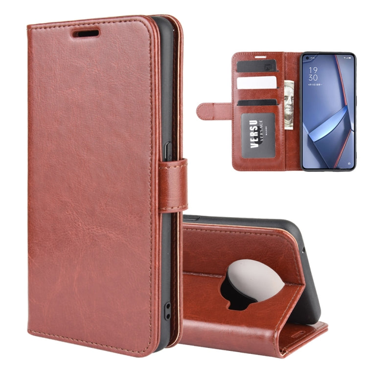 For OPPO ACE 2 R64 Texture Single Horizontal Flip Protective Case with Holder & Card Slots & Wallet& Photo Frame