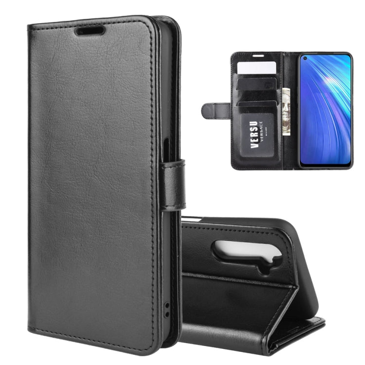 For OPPO Realme 6 R64 Texture Single Horizontal Flip Protective Case with Holder & Card Slots & Wallet& Photo Frame