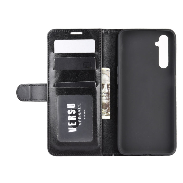 For OPPO Realme 6 R64 Texture Single Horizontal Flip Protective Case with Holder & Card Slots & Wallet& Photo Frame