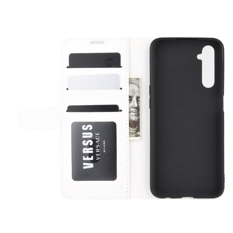 For OPPO Realme 6 R64 Texture Single Horizontal Flip Protective Case with Holder & Card Slots & Wallet& Photo Frame