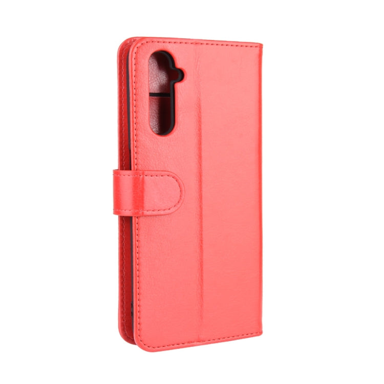 For OPPO Realme 6 R64 Texture Single Horizontal Flip Protective Case with Holder & Card Slots & Wallet& Photo Frame