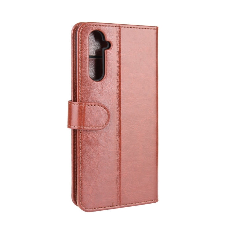For OPPO Realme 6 R64 Texture Single Horizontal Flip Protective Case with Holder & Card Slots & Wallet& Photo Frame