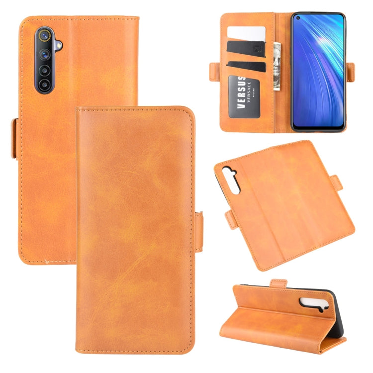 For OPPO Realme 6 Dual-side Magnetic Buckle Horizontal Flip Leather Case with Holder & Card Slots & Wallet