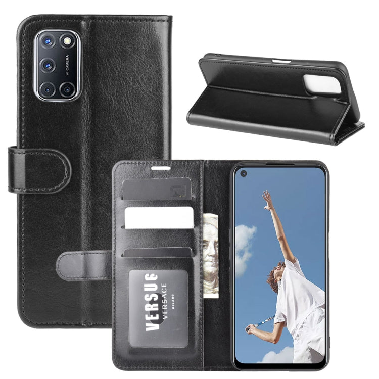 For OPPO A72/A52 R64 Texture Single Horizontal Flip Protective Case with Holder & Card Slots & Wallet& Photo Frame
