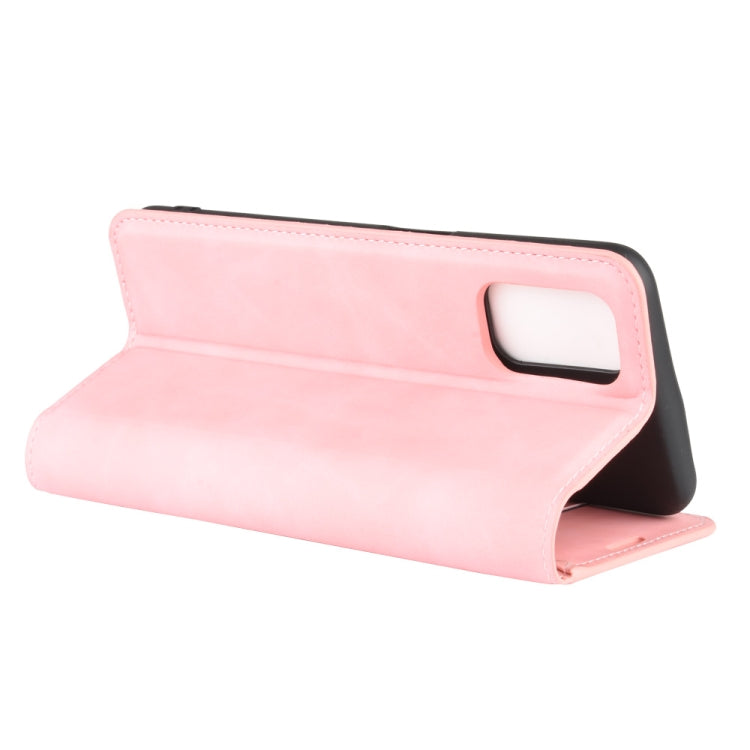 For OPPO A72 Retro-skin Business Magnetic Suction Leather Case with Holder & Card Slots & Wallet