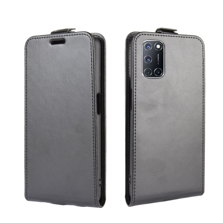 For OPPO A72 R64 Texture Single Vertical Flip Leather Protective Case with Card Slots & Photo Frame