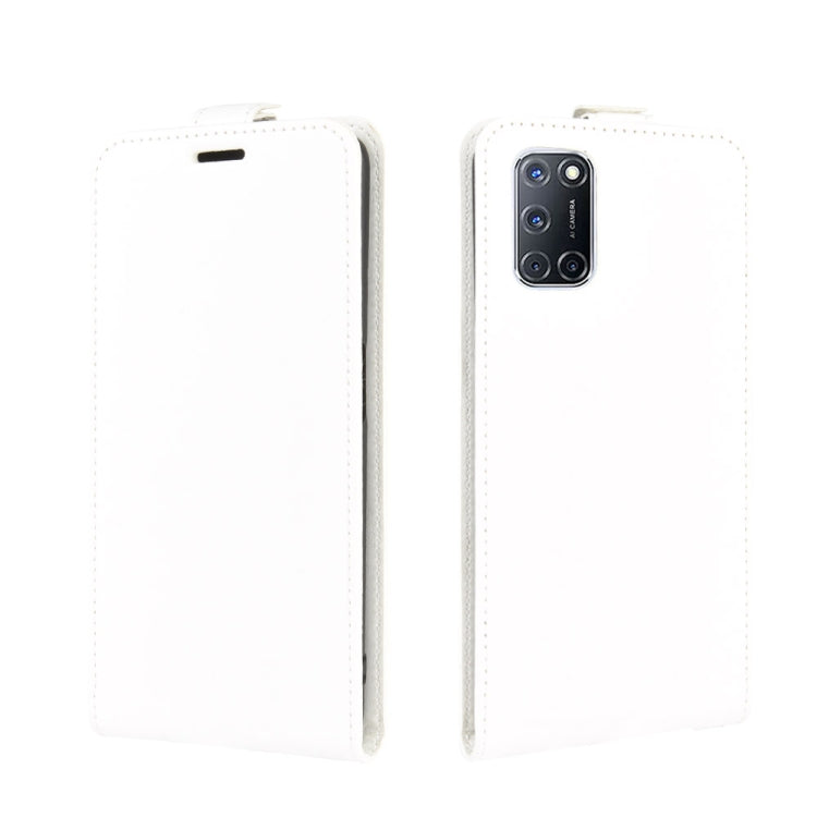 For OPPO A72 R64 Texture Single Vertical Flip Leather Protective Case with Card Slots & Photo Frame