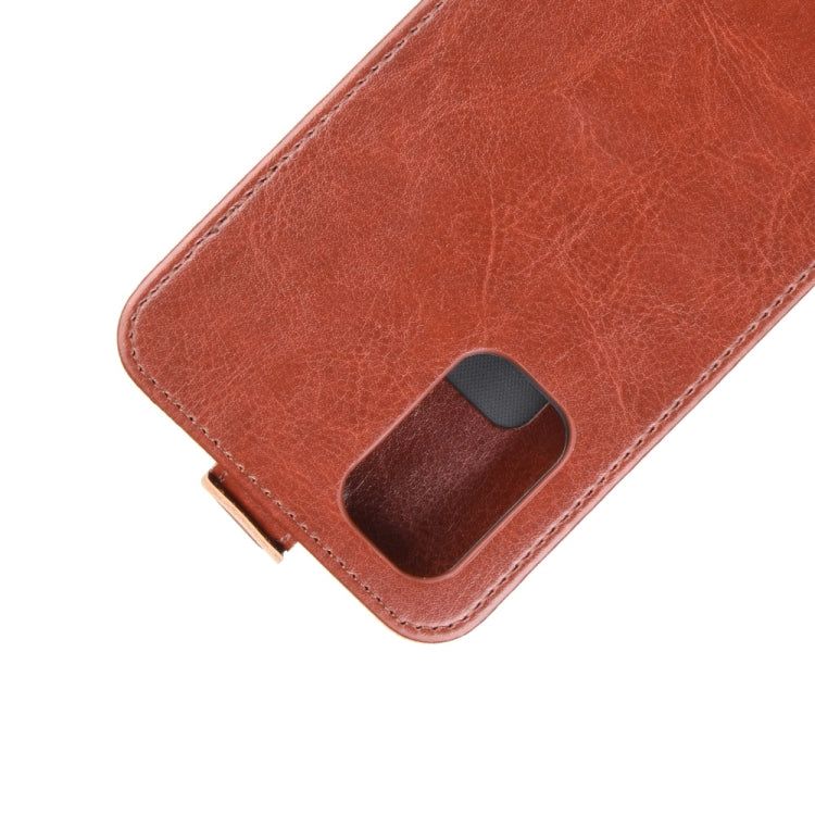 For OPPO A72 R64 Texture Single Vertical Flip Leather Protective Case with Card Slots & Photo Frame