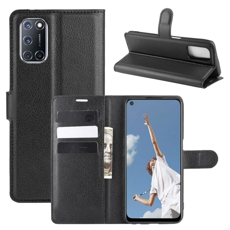 For OPPO A72/A52 Litchi Texture Horizontal Flip Protective Case with Holder & Card Slots & Wallet