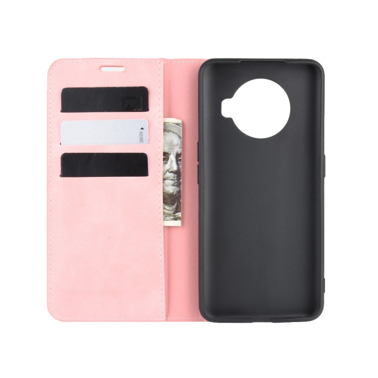 For OPPO ACE 2 Retro-skin Business Magnetic Suction Leather Case with Holder & Card Slots & Wallet