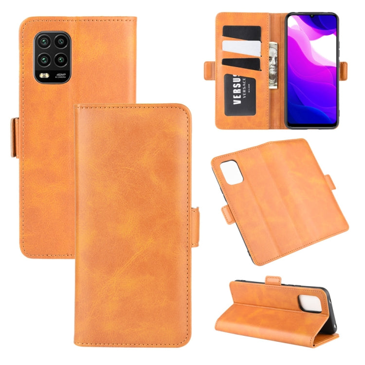 For XiaoMi Mi 10 Lite 5G Dual-side Magnetic Buckle Horizontal Flip Leather Case with Holder & Card Slots & Wallet