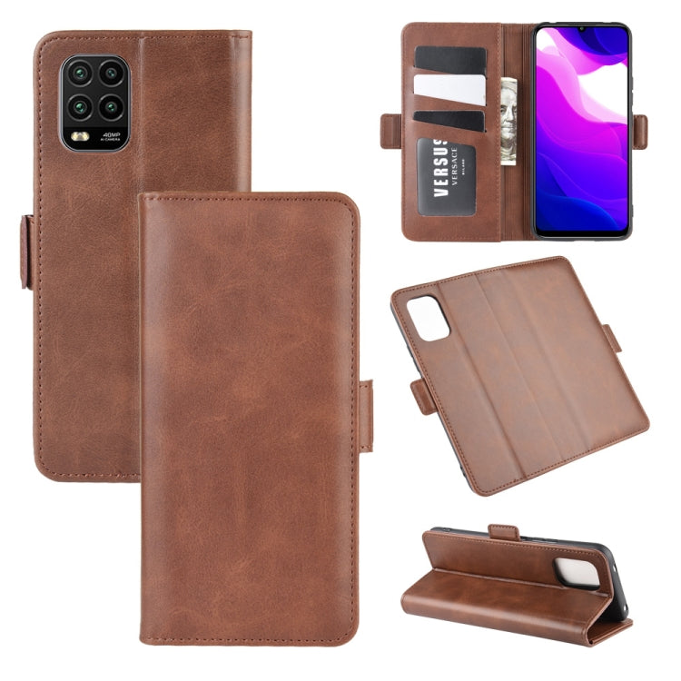 For XiaoMi Mi 10 Lite 5G Dual-side Magnetic Buckle Horizontal Flip Leather Case with Holder & Card Slots & Wallet