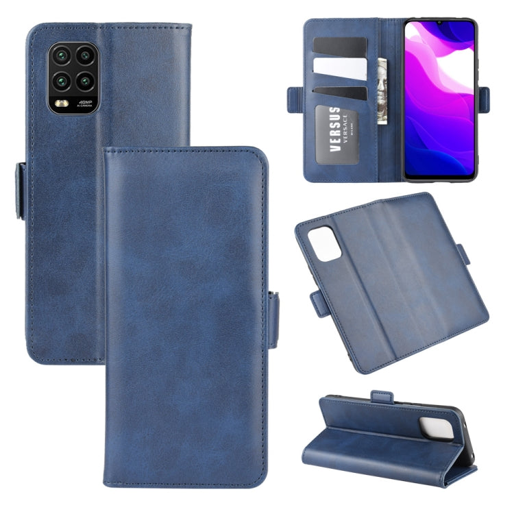 For XiaoMi Mi 10 Lite 5G Dual-side Magnetic Buckle Horizontal Flip Leather Case with Holder & Card Slots & Wallet