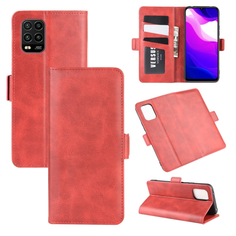 For XiaoMi Mi 10 Lite 5G Dual-side Magnetic Buckle Horizontal Flip Leather Case with Holder & Card Slots & Wallet