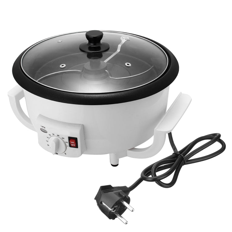 220V Electric Coffee Beans Roaster Machine Peanut Roasting Coffee Bean Baker EU Plug