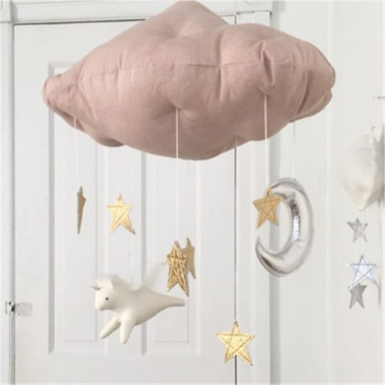 Baby Nursery Ceiling Mobile Party Decoration Clouds Moon Stars Hanging Decorations Kids Room Decoration for Baby Bedding