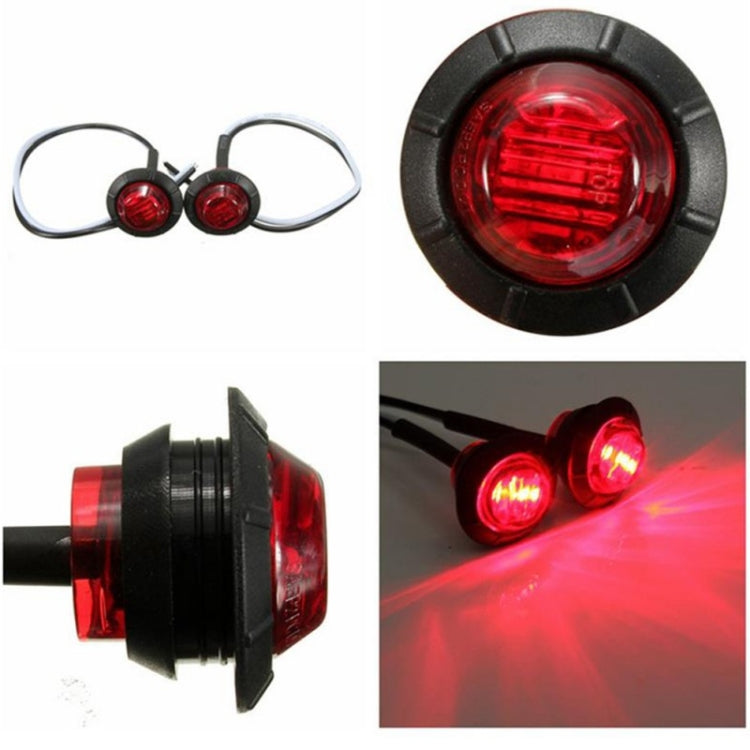 12V Trailer LED Side Marker Lights Clearance Amber Round Truck Turn Signal Lamp for Trucks