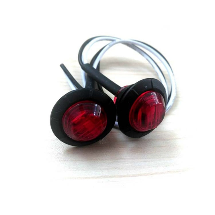 12V Trailer LED Side Marker Lights Clearance Amber Round Truck Turn Signal Lamp for Trucks