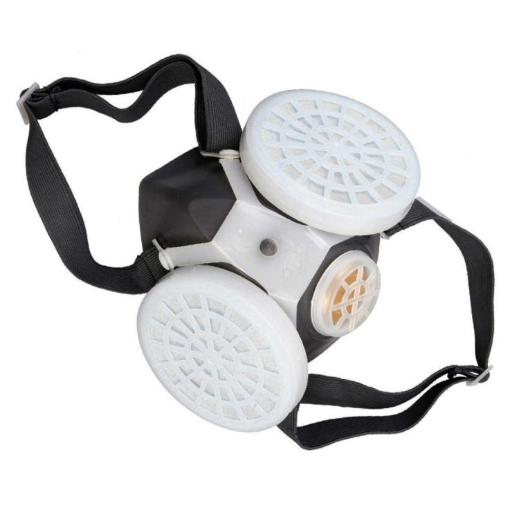 Labor Protection Protective Mask Industrial Dust Particle Filter Respirator(Gray)