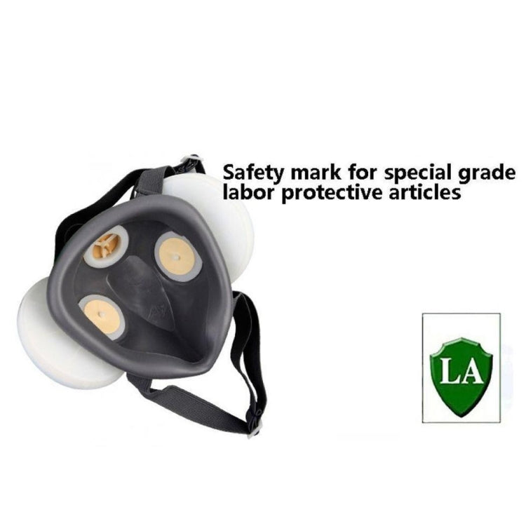 Labor Protection Protective Mask Industrial Dust Particle Filter Respirator(Gray)