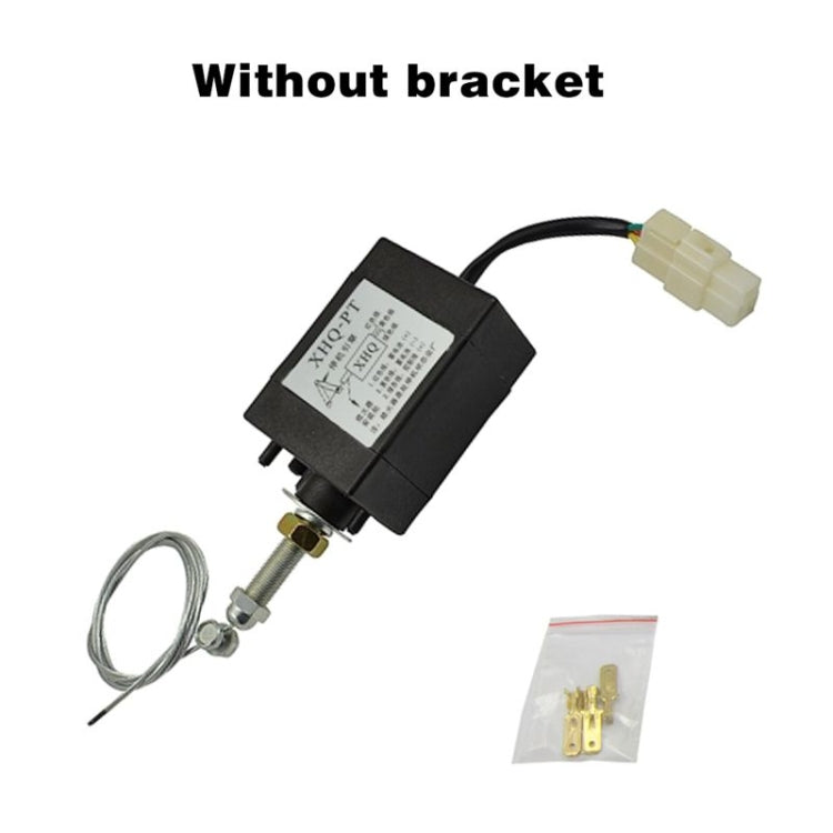 Normally Close DC 12V/24V Diesel Engine Flame Out Device Engine Stop Solenoid Valve XHQ-PT Power Off Pull Type Flameout Magnetic 12V Without bracket