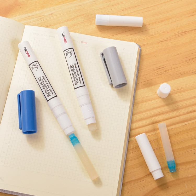 10PCS Deli Glue Stick Cute Stationery Pen Solid Stick Refills Strong Adhesion High Viscosity Glue Office School Supplies