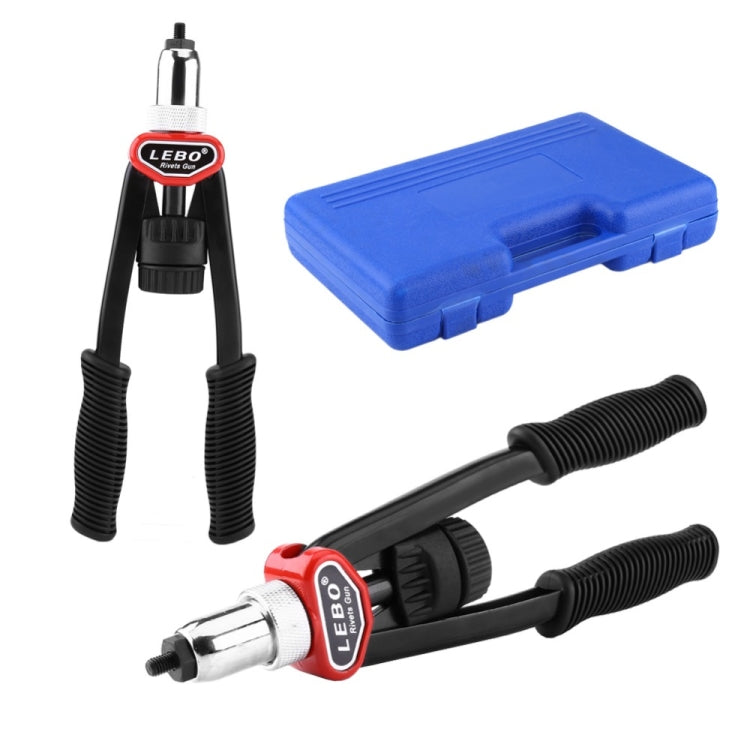 Hand Nut/ Thread Riveter Rivet Gun Set with Nosepieces Blind Rivets Repair Tools 5mm 6mm 8mm 10mm 12mm