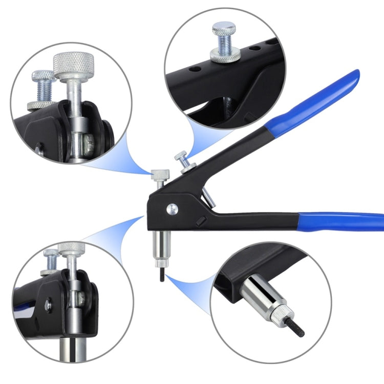 86 PCS/Set Aluminum alloy M3-M8 Blind Rivet Nuts Threaded Insert and Rivet Tool Riveter Gun with Rivnut Nutsert Riveting Kit Tool