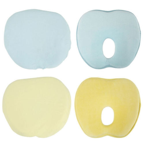 Newborn Infant Anti Roll Pillow Flat Head Neck Support Baby Gifts