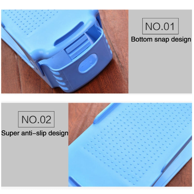 Household Simple Adjustable Storage Shoe Rack Shleves Slippers Plastic Bracket Cabinet