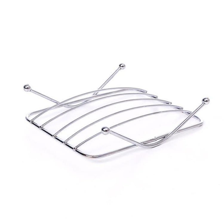 3 PCS Stainless Steel Soap Dish Bathroom Creative Drain Soap Box