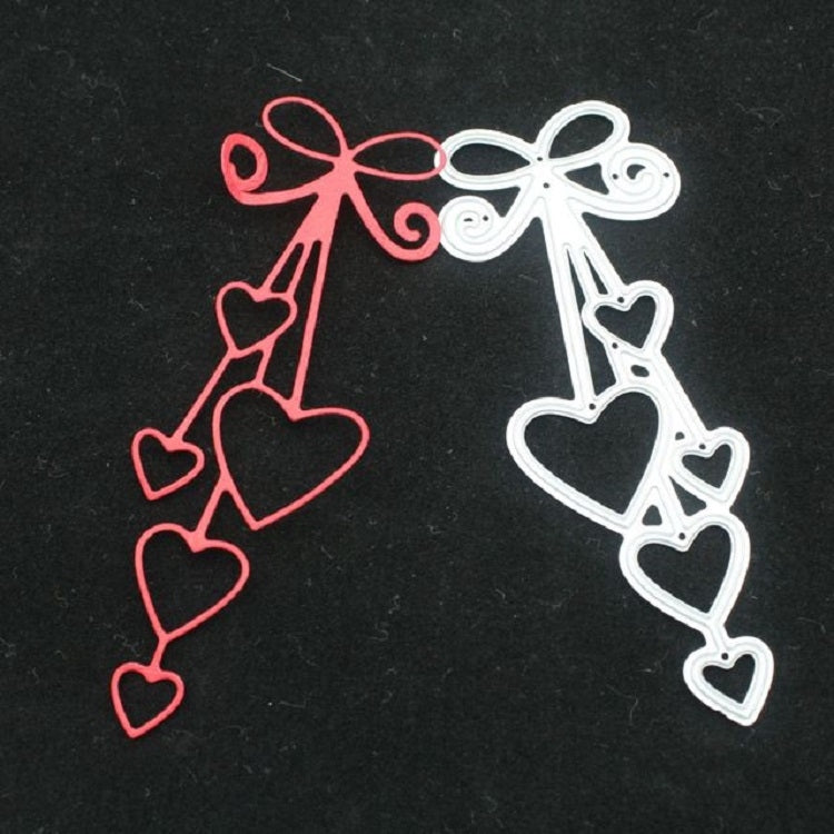 2 PCS Craft Embossing Die Pendant Heart Carbon Steel Embossing Knife Die