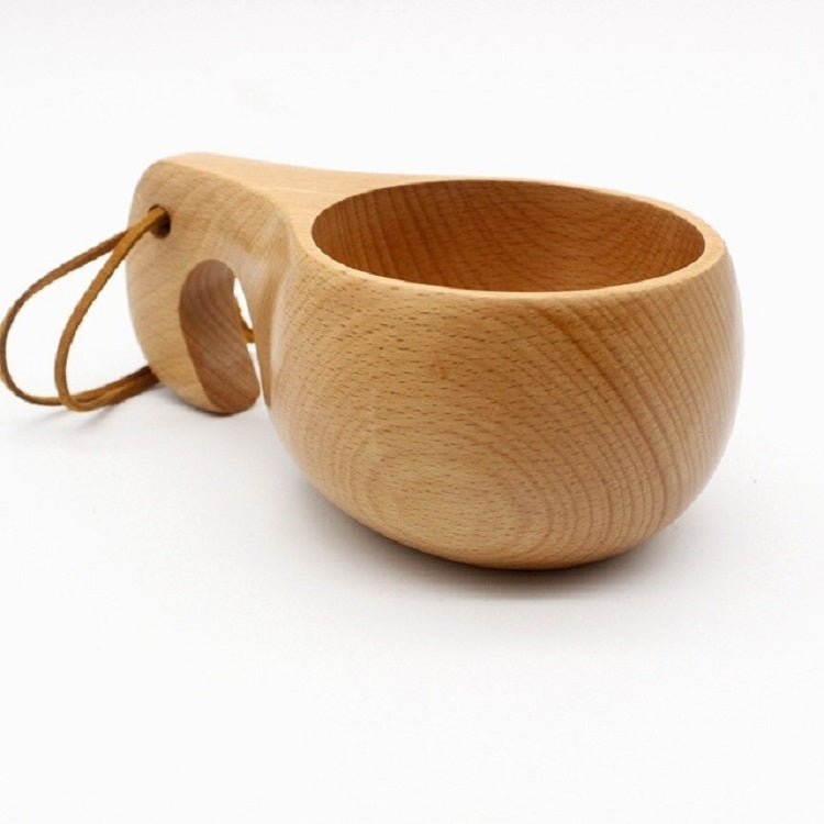 Hand Made Wood Tableware Green Wooden Cup, Capacity:101-200ml