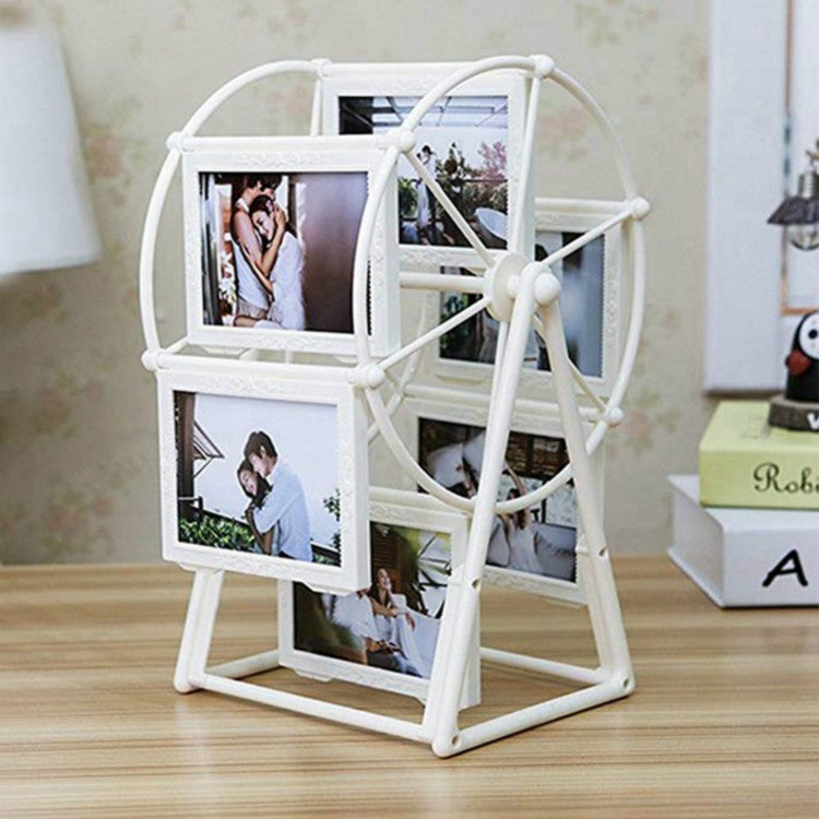 Creative Plastic Rotating Photo frame 5 inch Retro Ferris Wheel Windmill Photo Frame