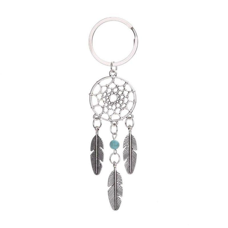 2 PCS Fashion Simple Dream Catcher Series Beads Keychain