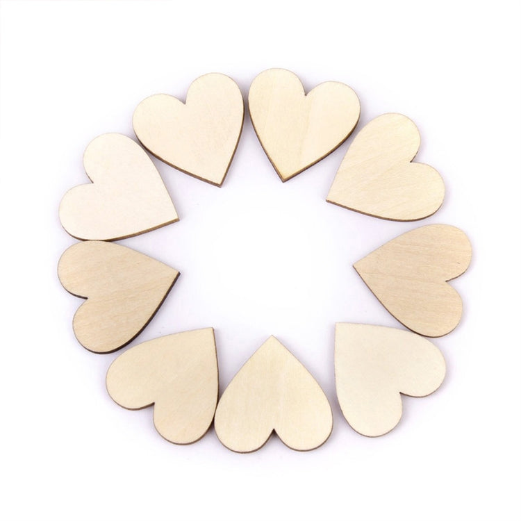 2 Sets Natural Wood Love for Wedding Decoration Shooting Props