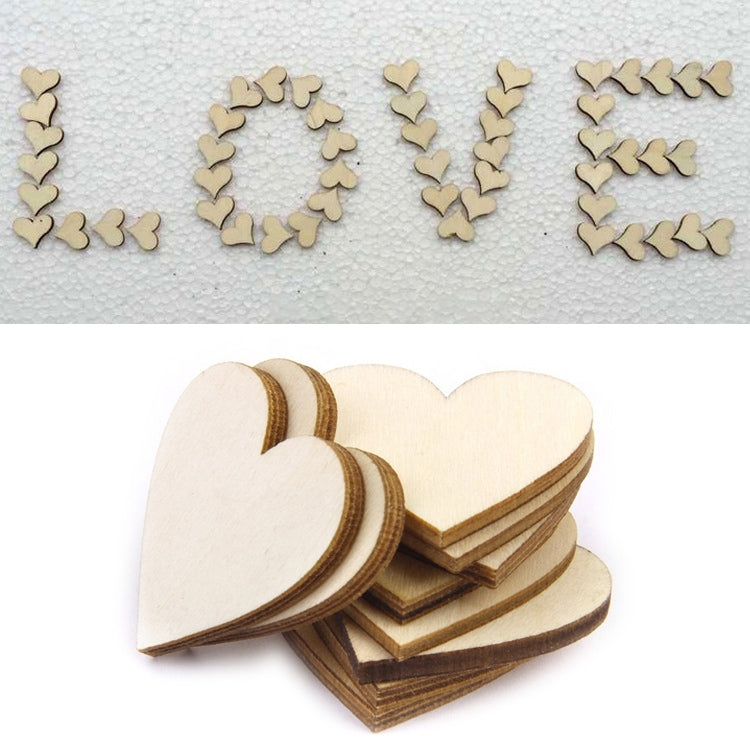 2 Sets Natural Wood Love for Wedding Decoration Shooting Props