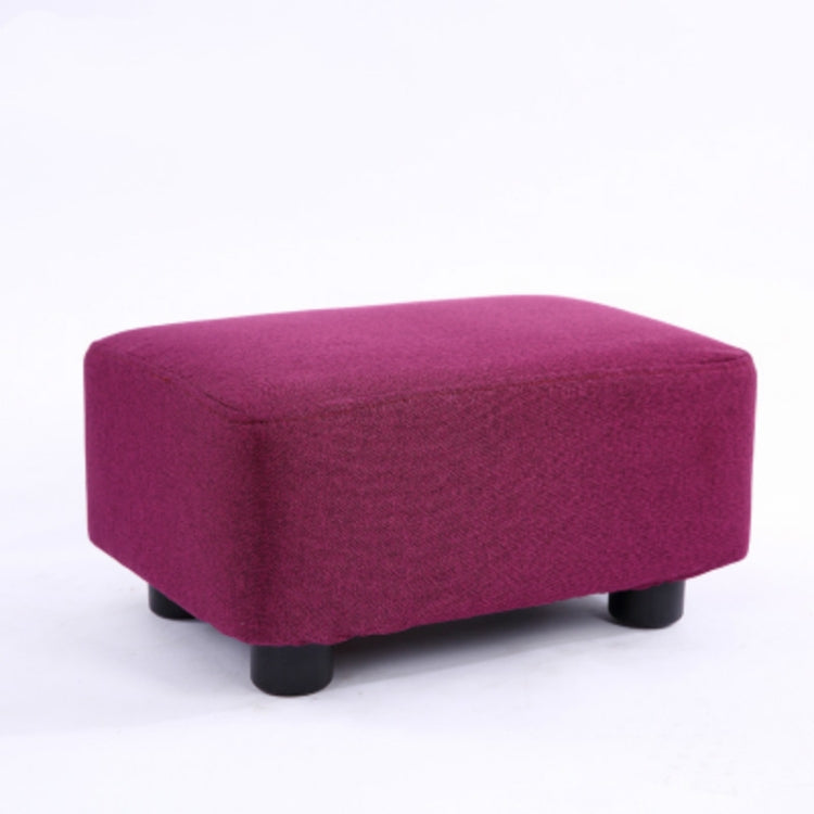 Fashion Home Solid Wood Simple Fabric Bench Square Stool