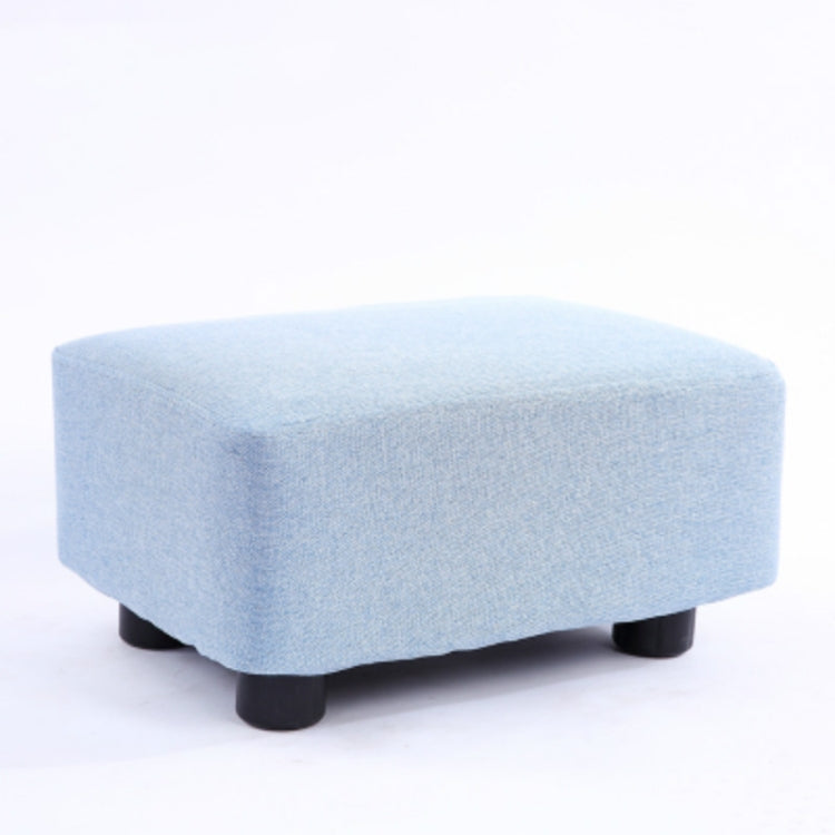 Fashion Home Solid Wood Simple Fabric Bench Square Stool