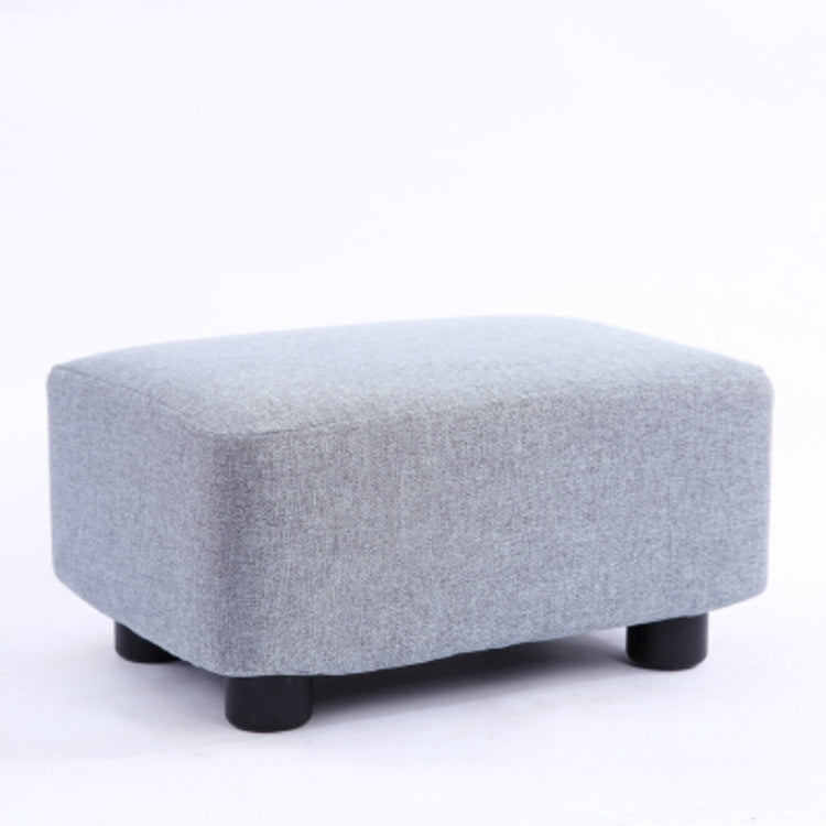 Fashion Home Solid Wood Simple Fabric Bench Square Stool