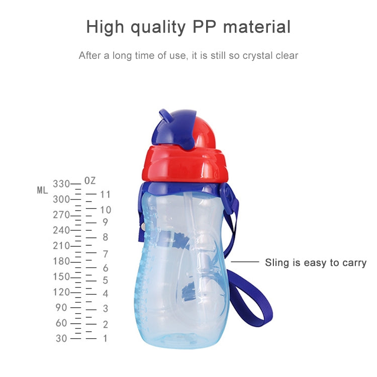 Baby Water Feeding Bottle With Straw Portable Cartoon Save Cups Sports Bottles Baby Feeding Cups