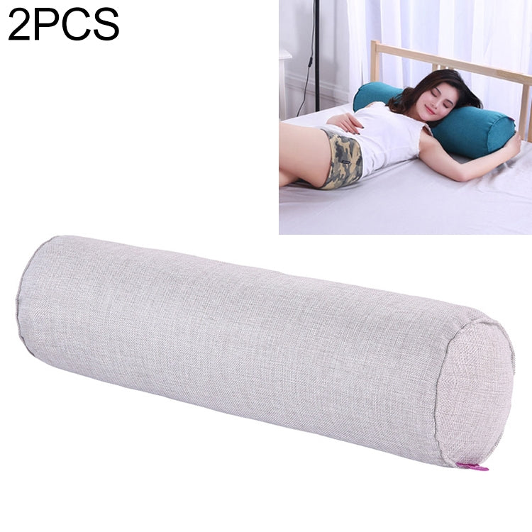 2 PCS Maternity Pillow Cotton Linen Neck Headrest Body Pillow Seat Backrest Sleeping Pillow, Size:15x40cm