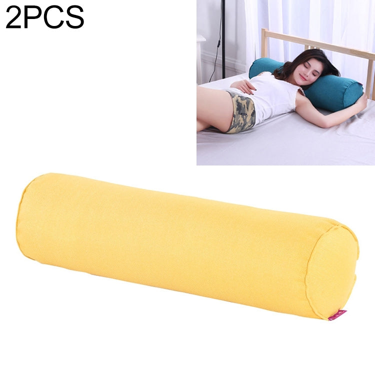 2 PCS Maternity Pillow Cotton Linen Neck Headrest Body Pillow Seat Backrest Sleeping Pillow, Size:15x40cm