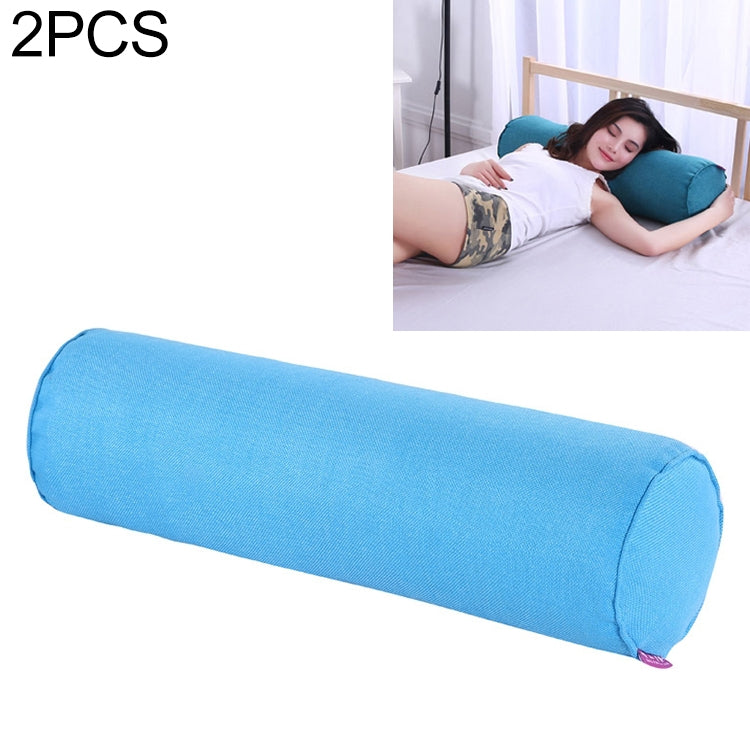 2 PCS Maternity Pillow Cotton Linen Neck Headrest Body Pillow Seat Backrest Sleeping Pillow, Size:15x60cm