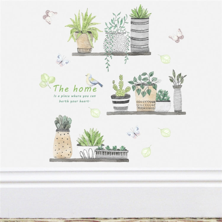 3D Garden Plant Flower Butterfly Wall Stickers Nursery Living Room Bedroom Home Decor