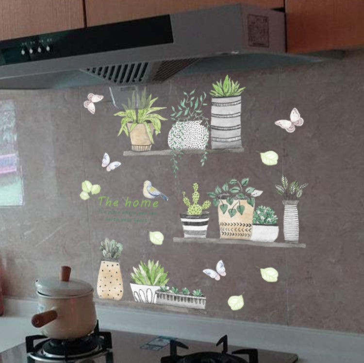 3D Garden Plant Flower Butterfly Wall Stickers Nursery Living Room Bedroom Home Decor