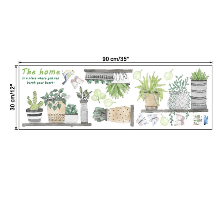 3D Garden Plant Flower Butterfly Wall Stickers Nursery Living Room Bedroom Home Decor