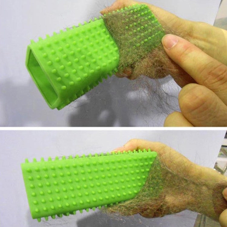 4 PCS Silicone Pillar Pet Hair Removal Brush(Random Color Delivery)