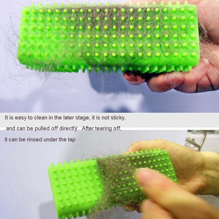 4 PCS Silicone Pillar Pet Hair Removal Brush(Random Color Delivery)